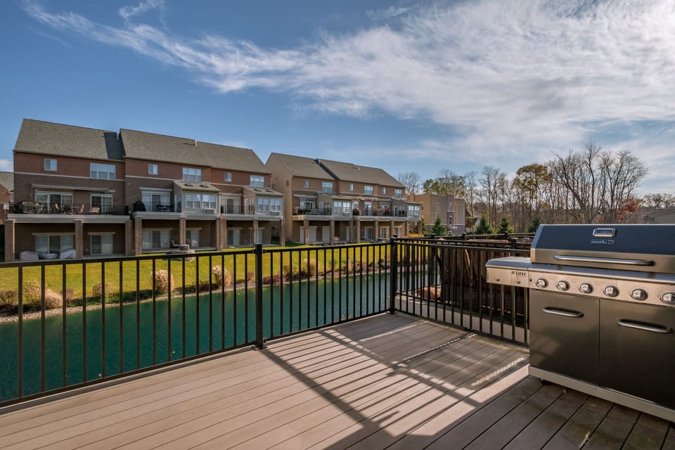 If the house wasn’t beautiful enough, the lake view from both patios is. 