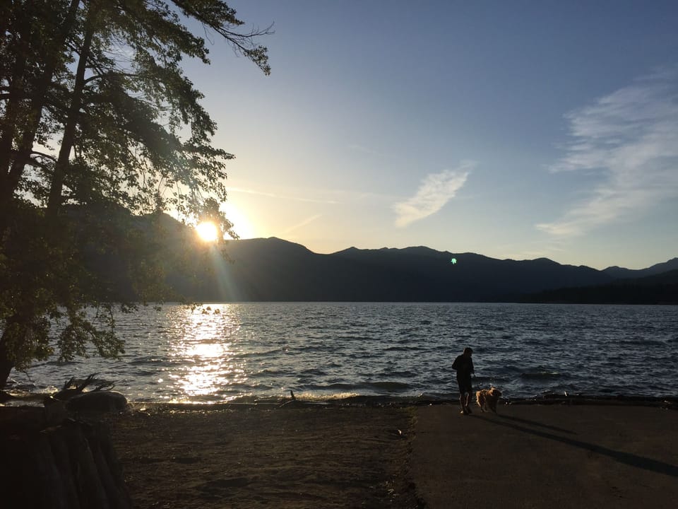 Our gorgeous lake is a only a block from your vacation home.