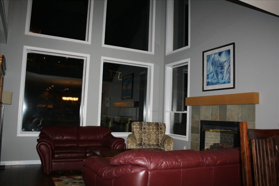 Living Room Area - Enjoy the Exceptional View of the Alpine Meadows Area from our Floor to Ceiling Picture Windows.