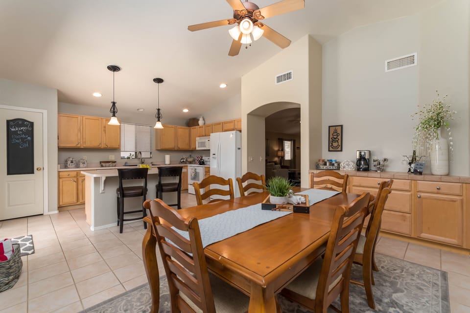 Dining room and Kitchen
