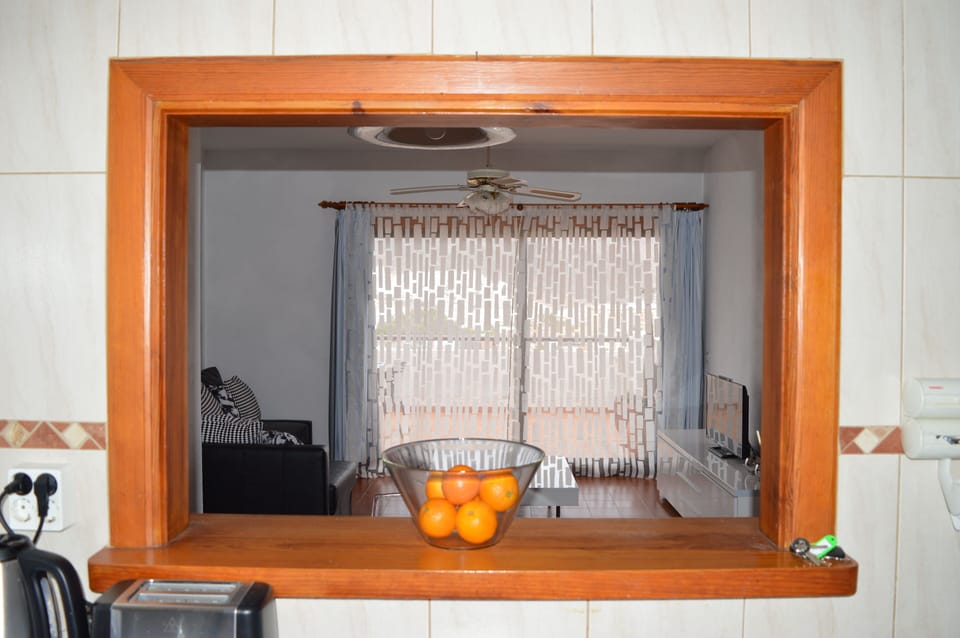 View into lounge from kitchen