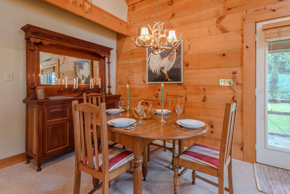 Dining Table with Seating for Four, Expands to provide More Space