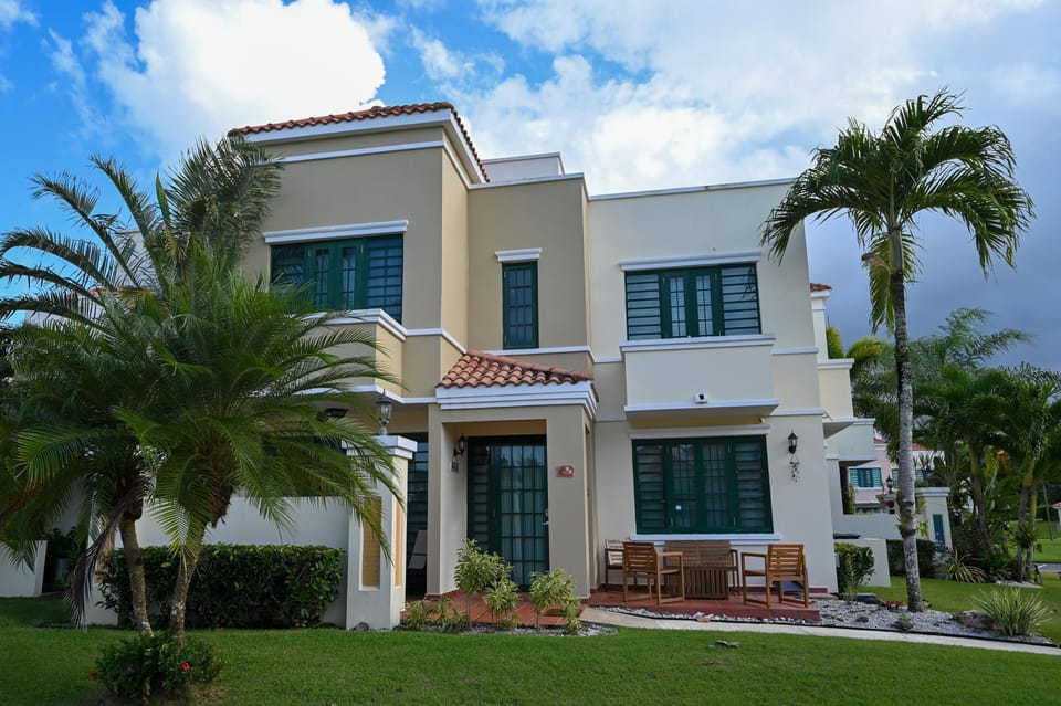 Front entrance with patio