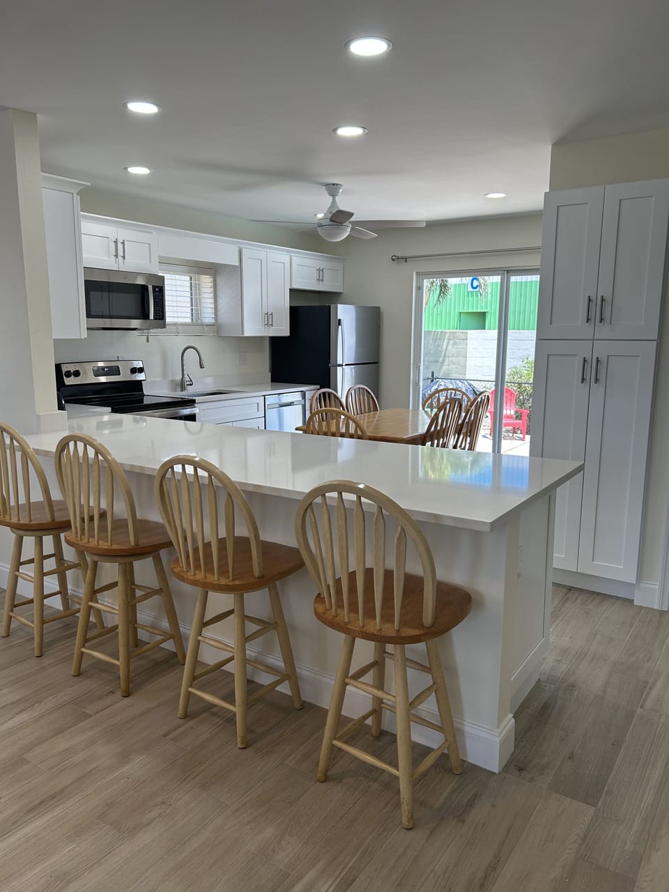 Spacious kitchen with plenty of seating