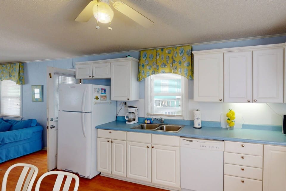 Plenty of space in this kitchen to cook all your meals for the entire crew.