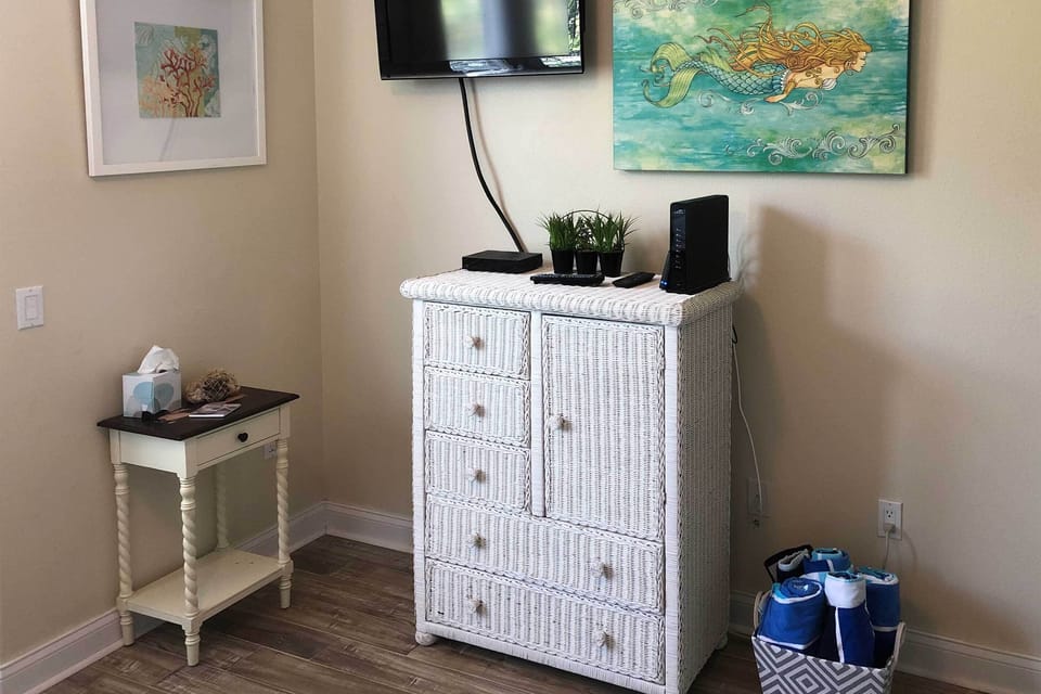 Watch movies from one of the 3 beds!