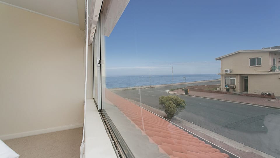 View of the sea from upstairs bedroom.