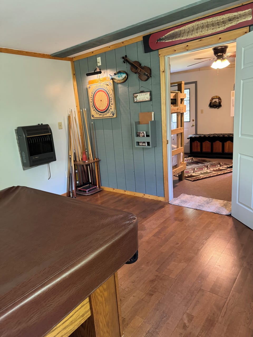 Pool table and darts