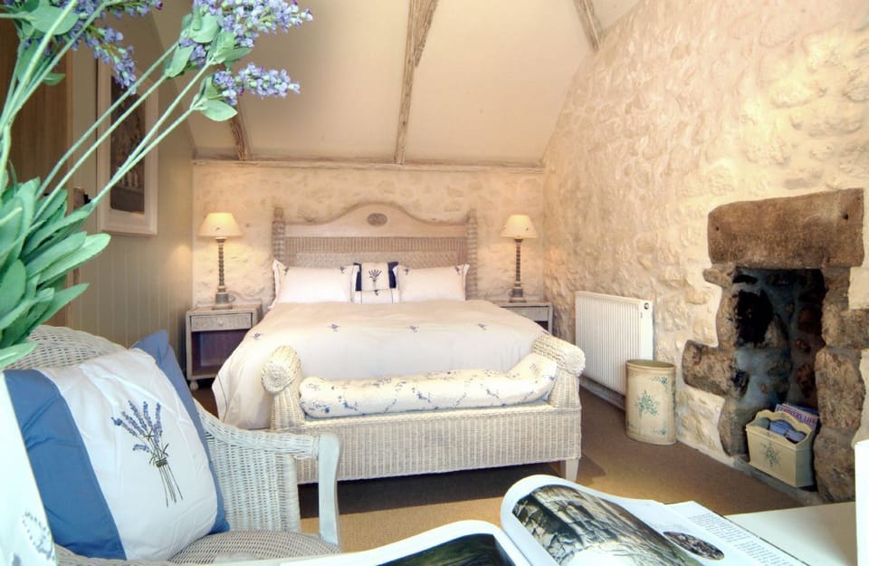 First floor: Double with 6' super -king bed and en-suite shower room