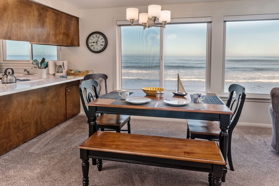 Dining - Best view in town as you enjoy a meal or puzzles and boardgames.