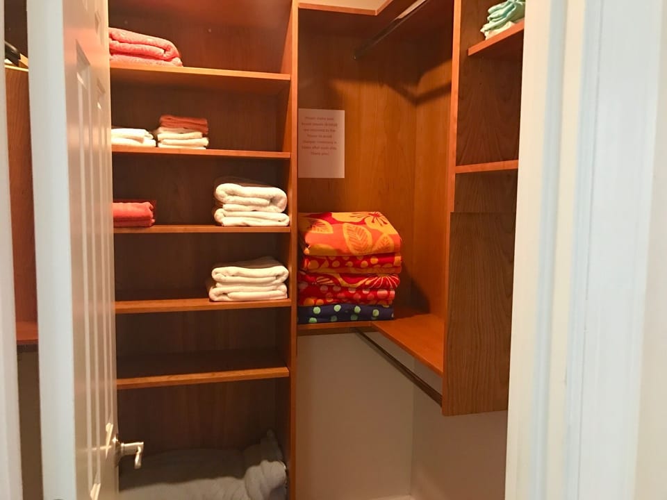 Custom closets in all rooms