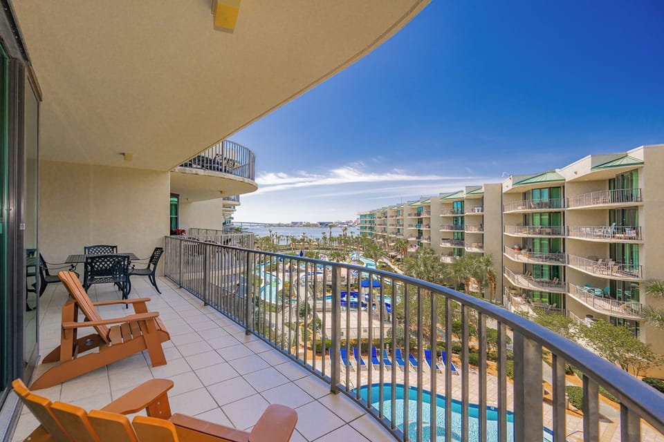 Relax on the cozy balcony chairs, soaking in the inviting views and gentle breezes of the gulf coast from the bay