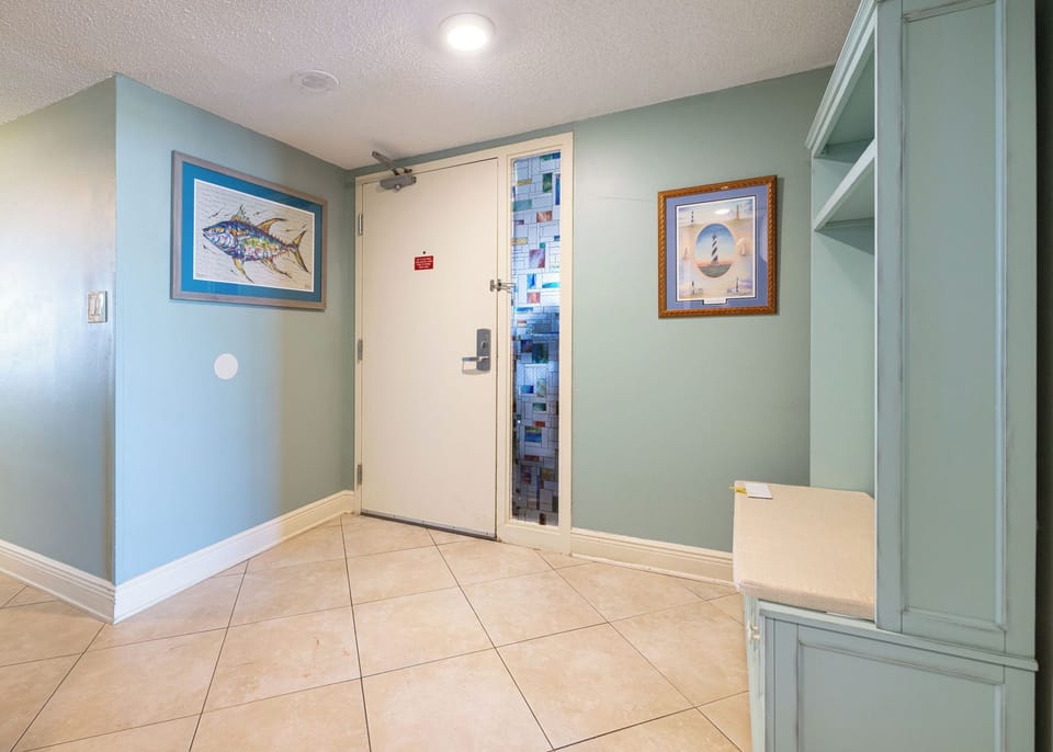 Entryway to your vacation rental inviting you to explore your beachfront retreat