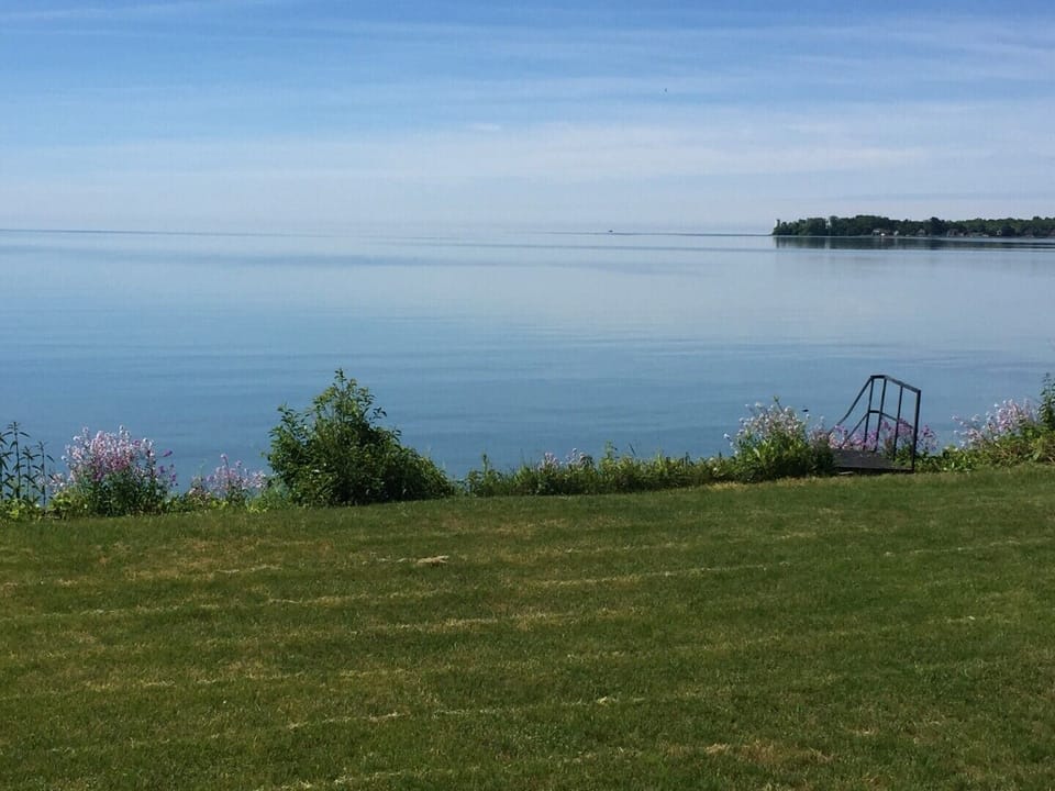 View from deck, overlooking the lighthouse