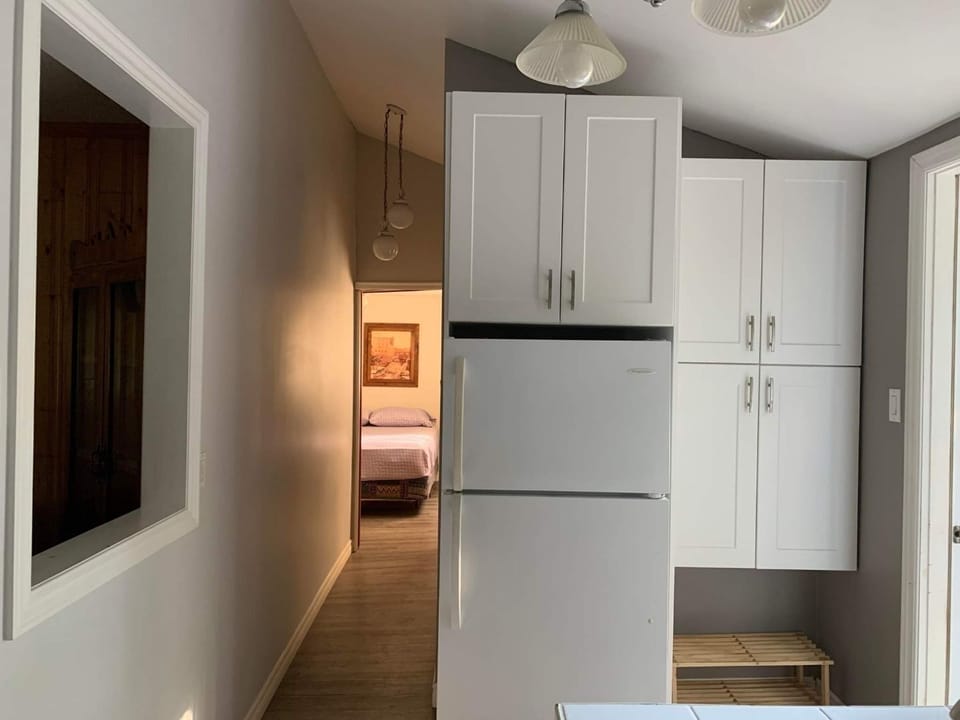 Kitchen and back bedroom 