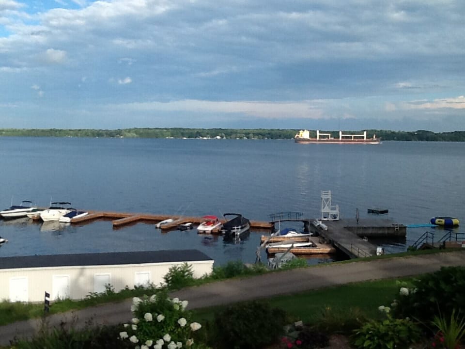 Large shared dock with diving tower, raft as well as Lily Pad & water bouncer for children.