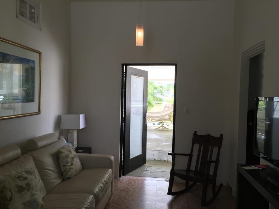 living is airy if you want but we have a a/c when it's hot.