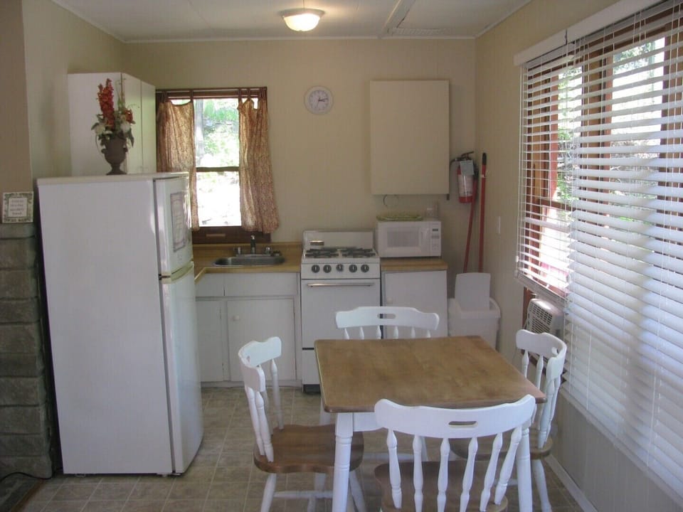 The Kitchen area with table seating for four