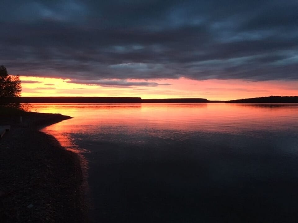 Sunset View of the Bluffs from Cameron Point