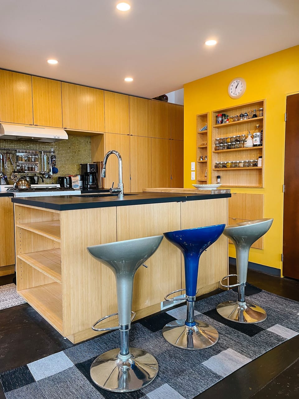 Lots of storage space. Many kid's games under the counter.