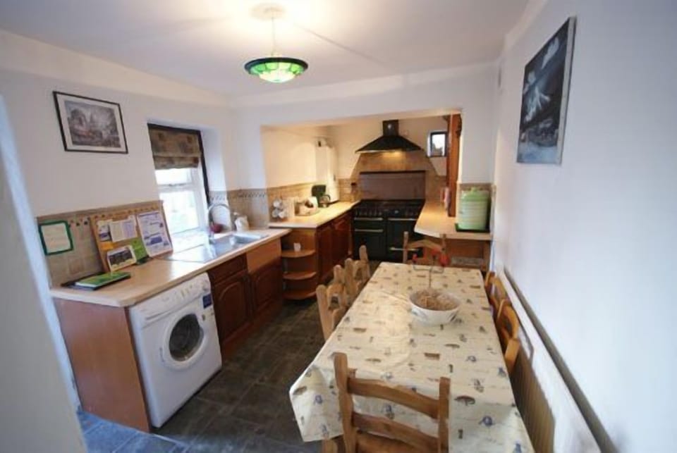 kitchen and dining area