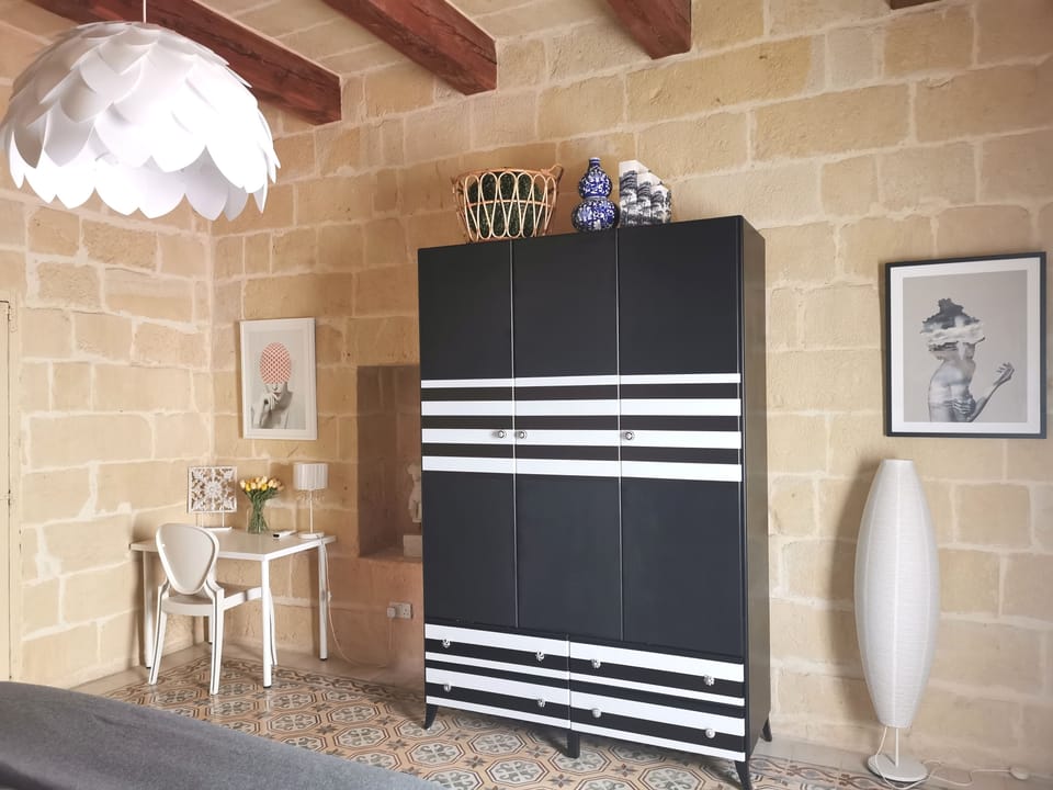 wardrobe with hangers