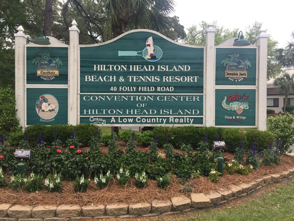 Resort entrance.