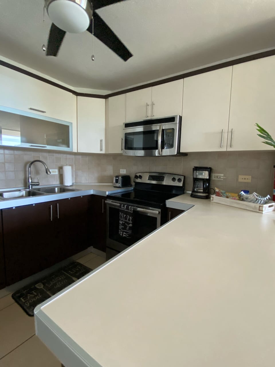 SS appliances, others inside cabinets as well as dishes, glasses, etc