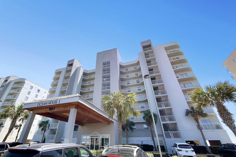 Front of condo complex 