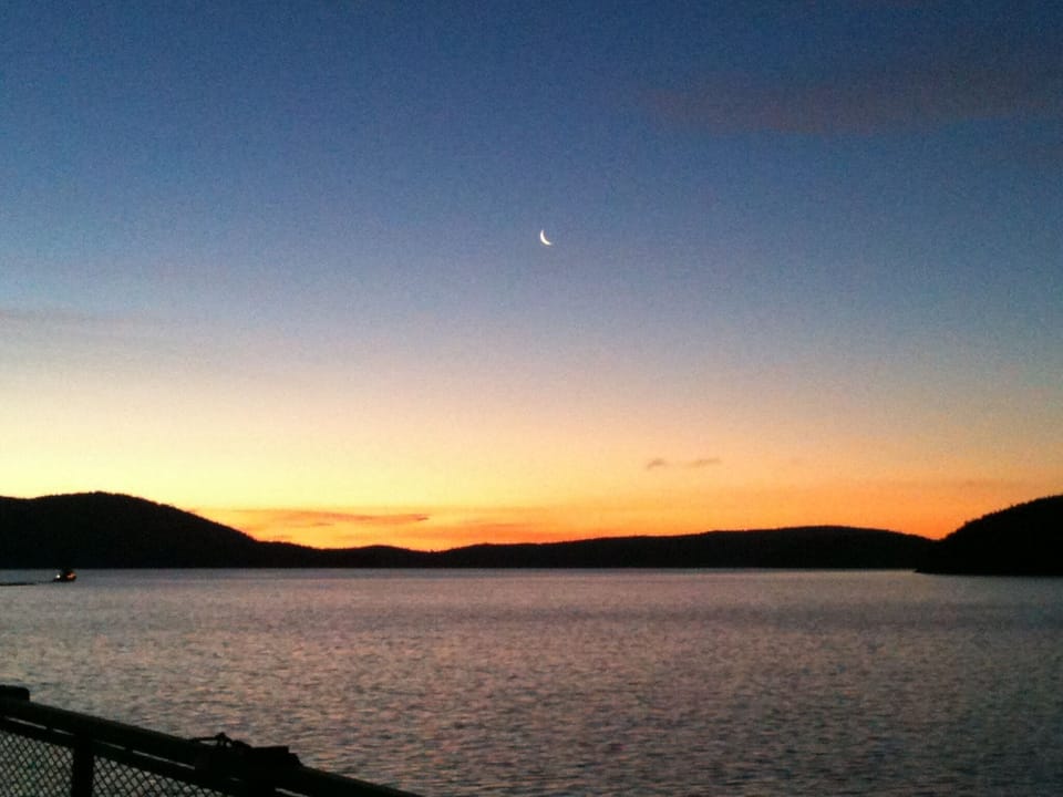 Sunrise from the ferry.