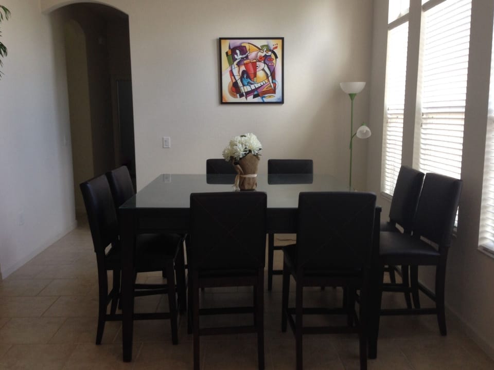 High table and chairs