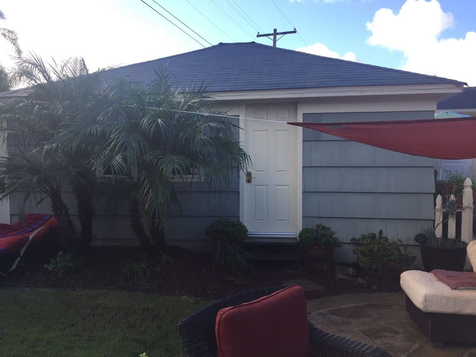 Private entrance to the guest house with keyless entry.  