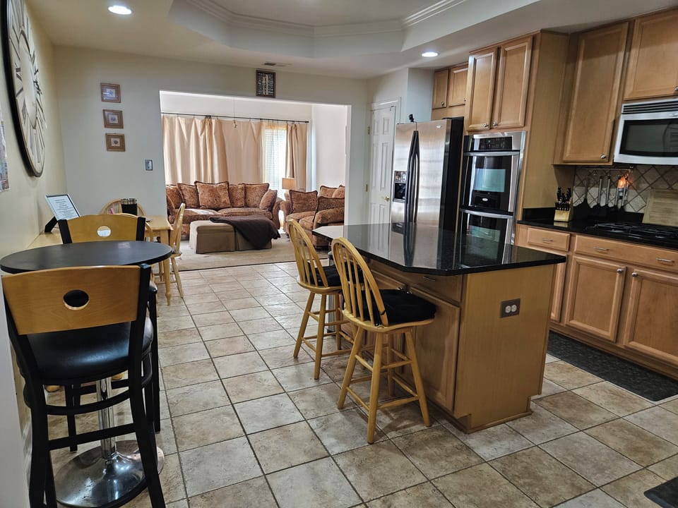 View from Kitchen into Sunroom.