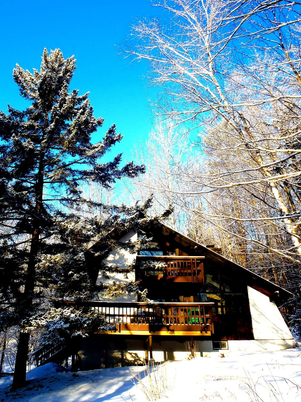 Our chalet on over an acre in a very nice neighborhood.