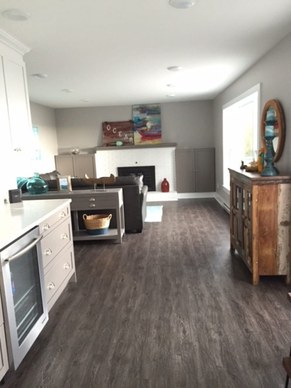 View of Kitchen and Living room