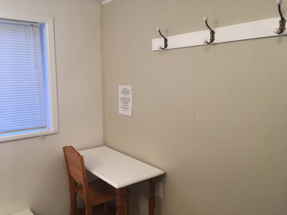 Bathroom sitting area