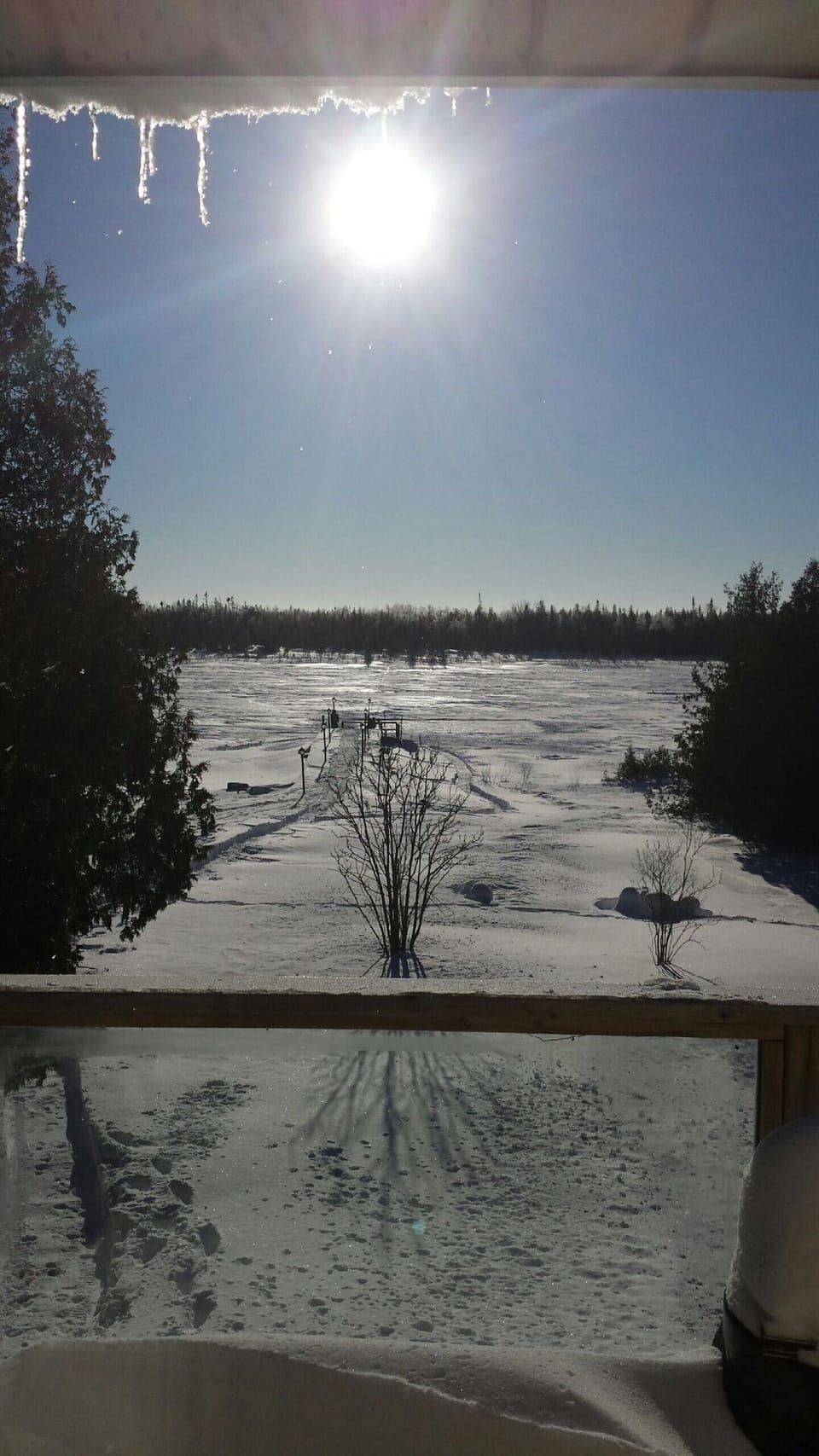 Winter view from Master Bedroom