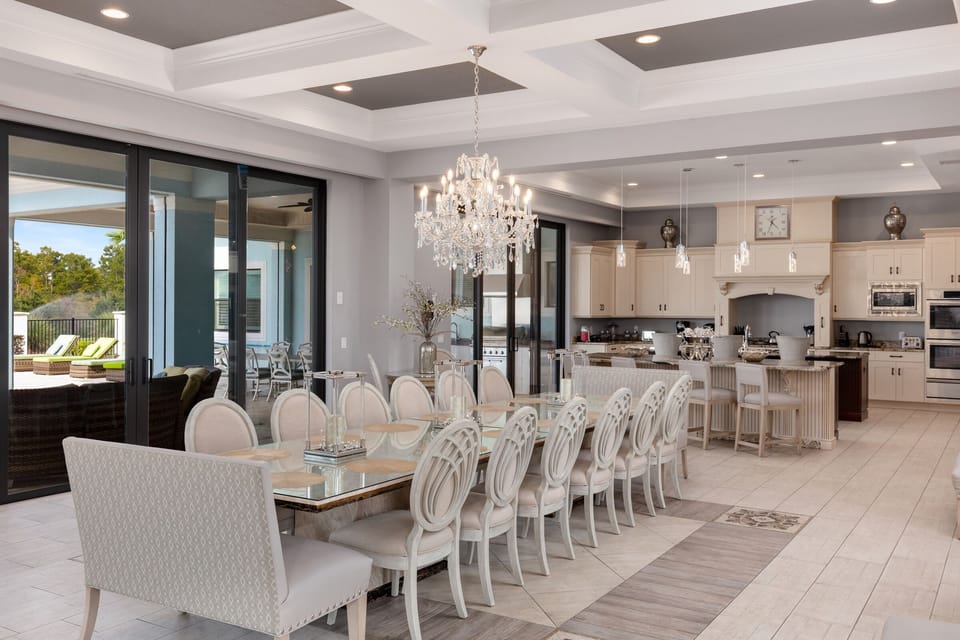 Gather your family under one table in the large dining table