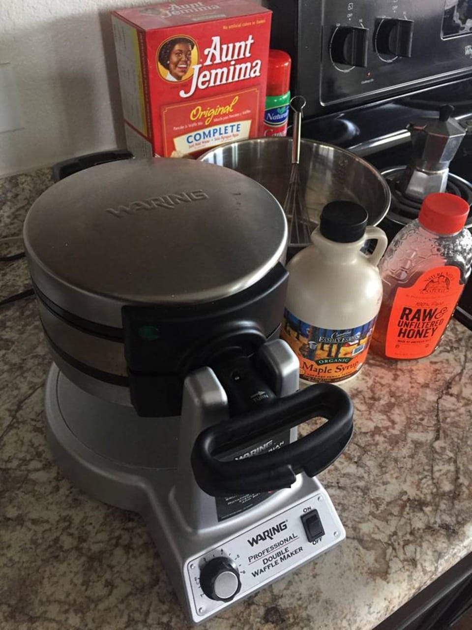 Dual-Iron Waffle Machine & all you need