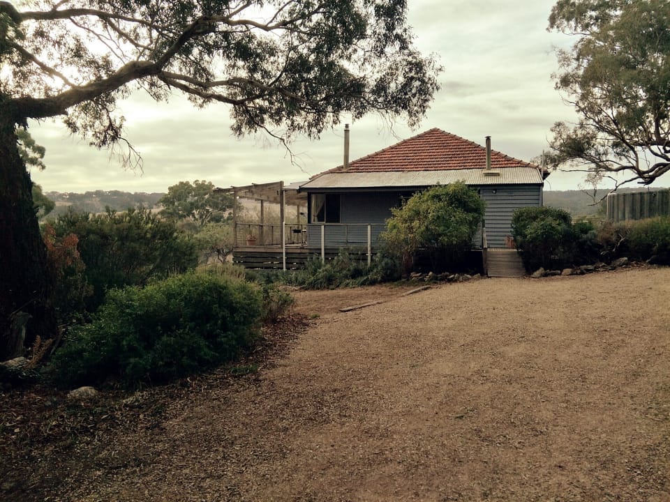 Driveway and entrance to farmhouse