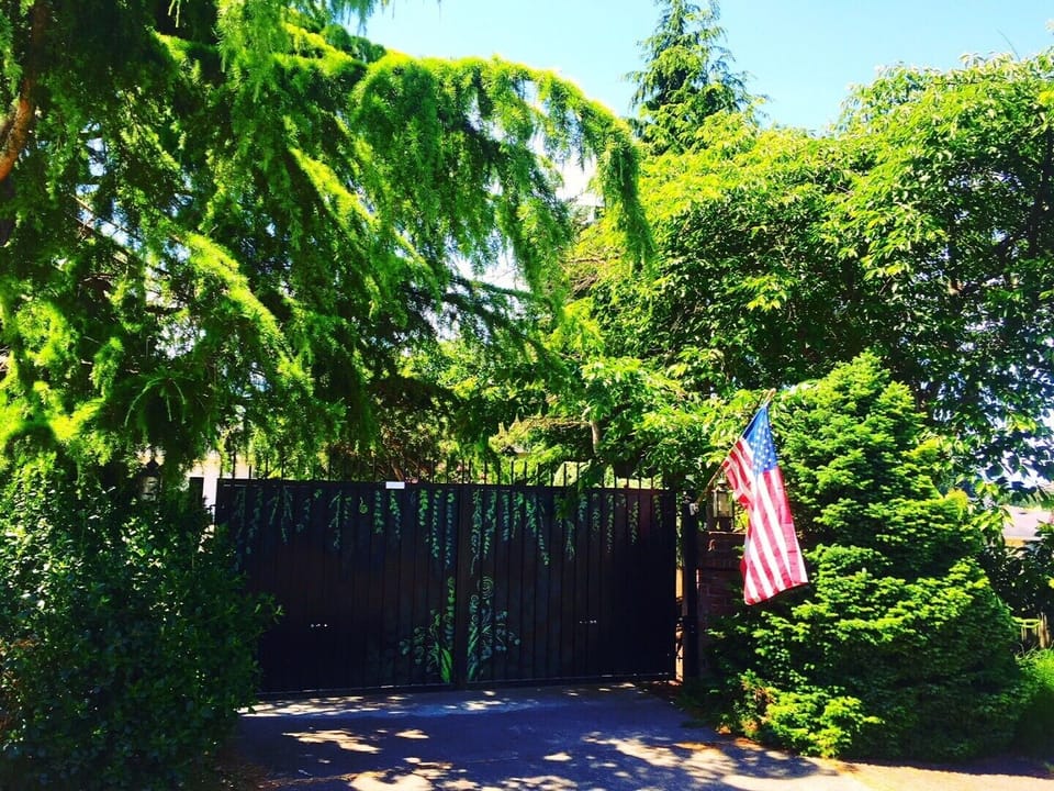 Hand painted gate
