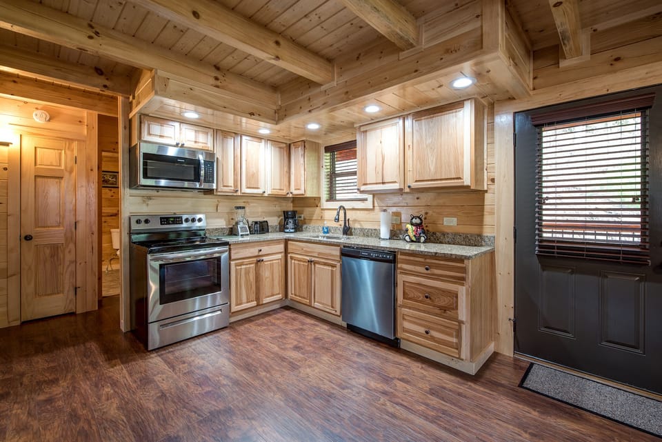 Fully Equipped Kitchen with Stainless Steel Appliances