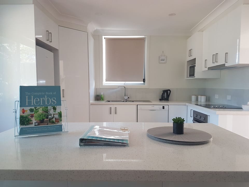 Kitchen. Photo taken from living room.