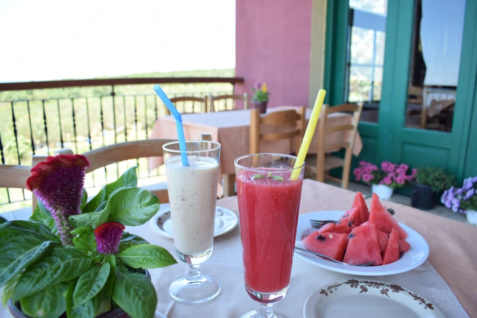 Fresh juice at the restaurant
