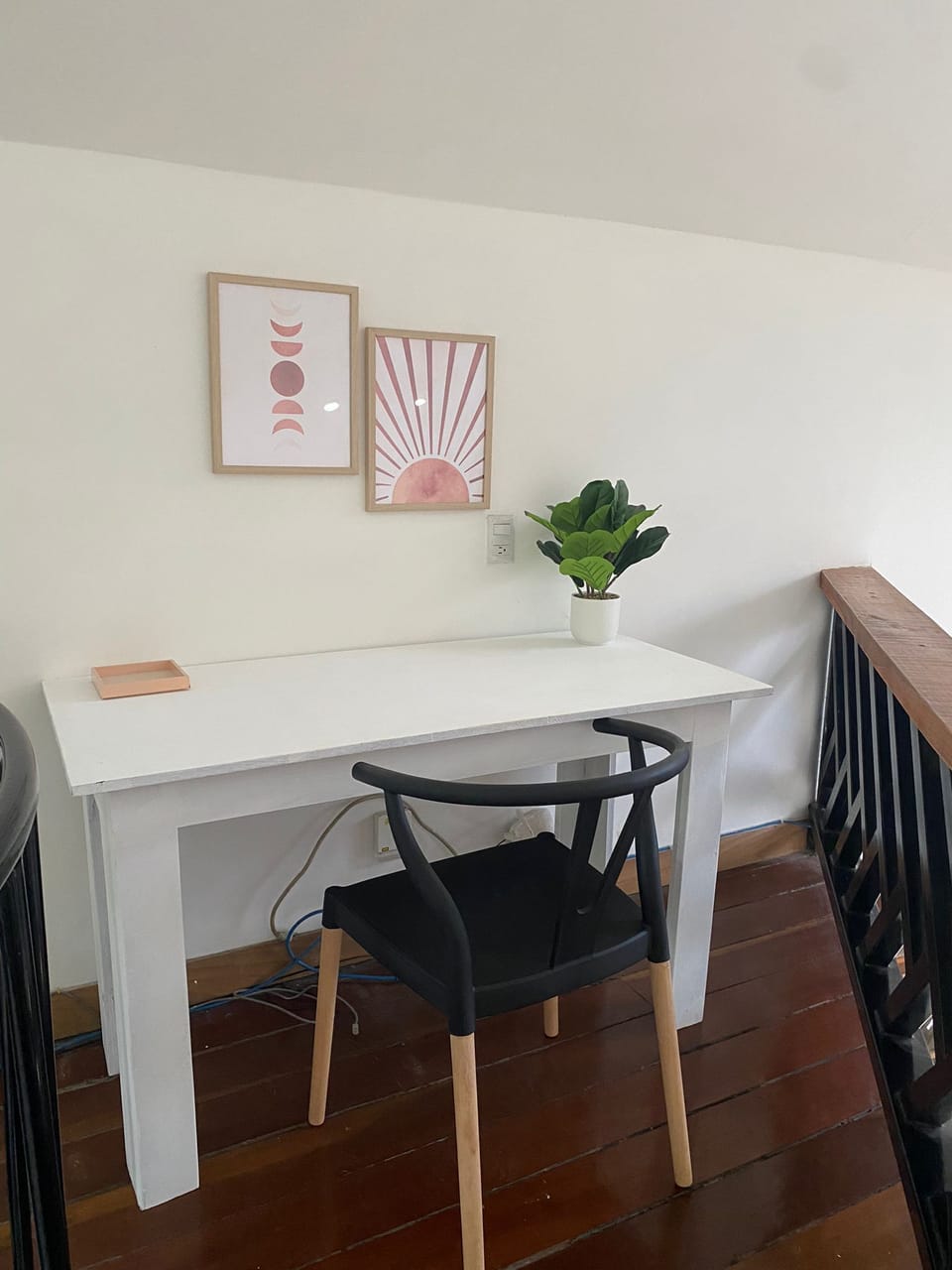 Dedicated work space in primary bedroom suite.