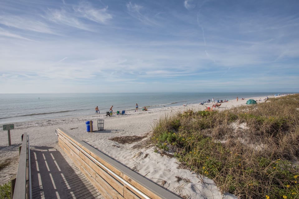 Beautiful Gulf of Mexico and shores of Indian Rocks Beach
