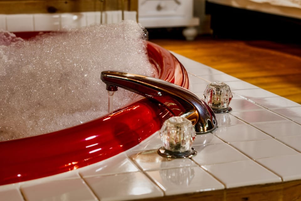 A relaxing bubble bath
