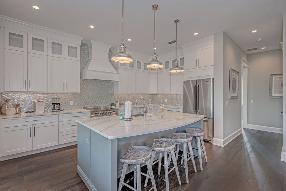 Oversized kitchen island