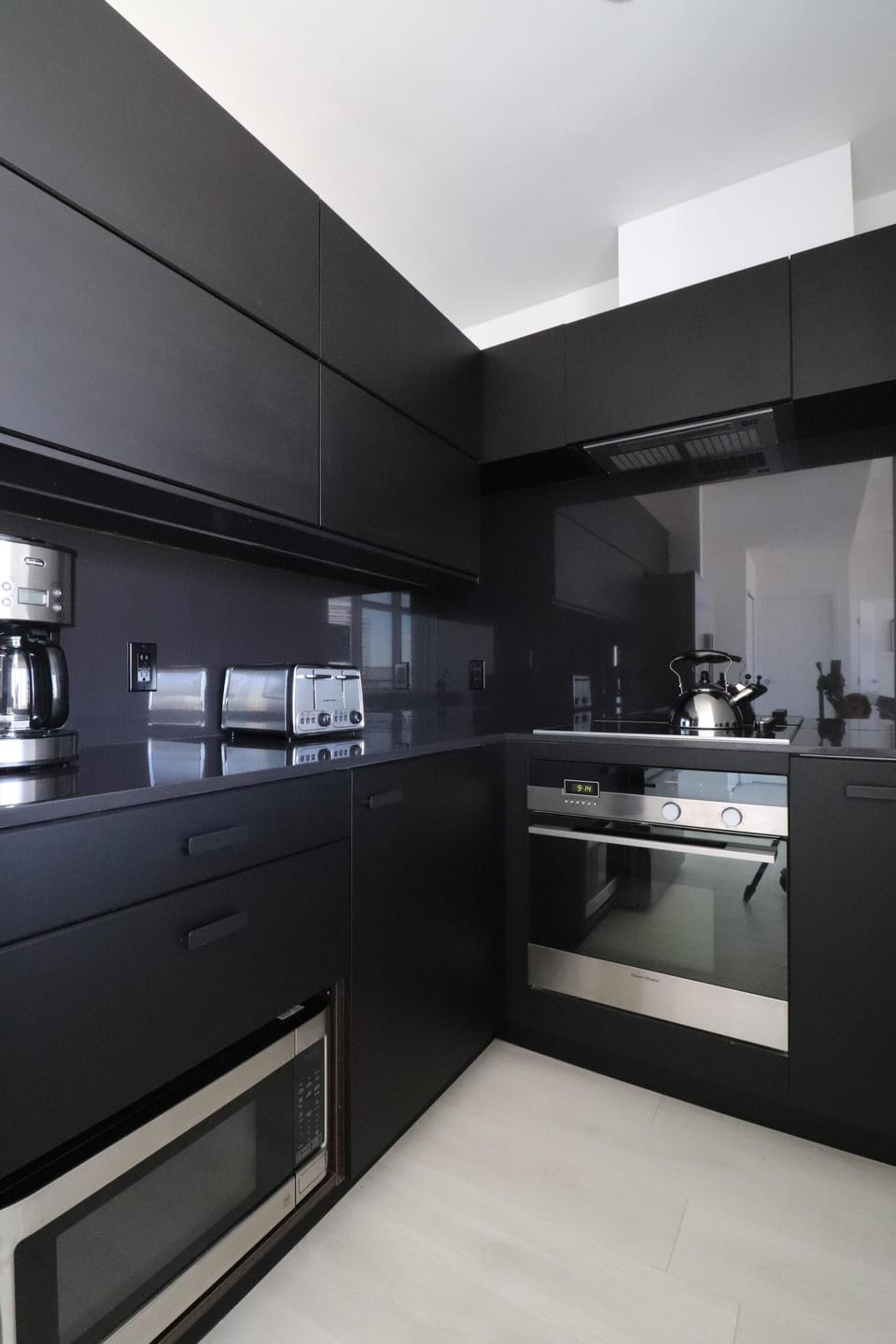 Fully equipped kitchen with premium stainless steel appliances