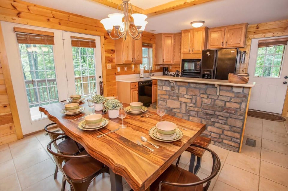 Dining Table Adjacent to Kitchen